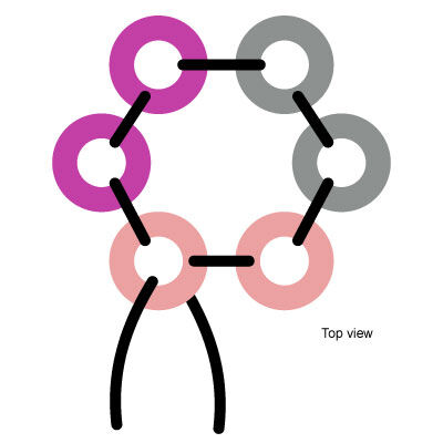 Illustrated bead circle